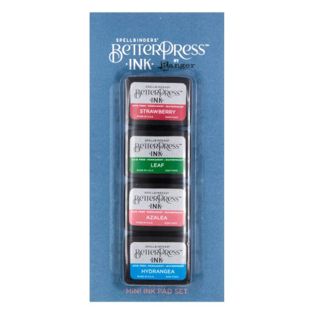 Spellbinders BetterPress Ink Flower Garden Mini Set 4pezzi