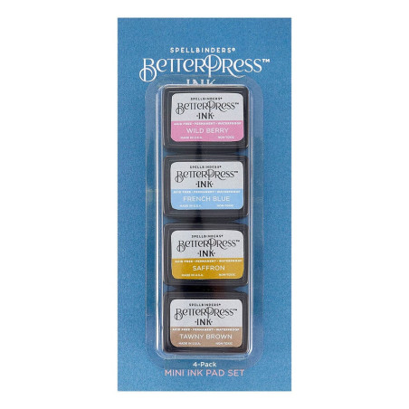 Spellbinders BetterPress Ink Nature Tones Mini Set 4pezzi