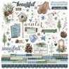 Simple Stories Simple Vintage Fresh Snow CARDSTOCK STICKERS 30x30cm Simple Stories Simple Vintage Fresh Snow CARDSTOCK STICKERS 30x30cm