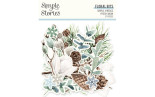 Simple Stories Simple Vintage Fresh Snow Floral Bits & Pieces 57pz