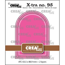 Crealies X-tra Dies No. 95 ATC Arch with Little Stripes
