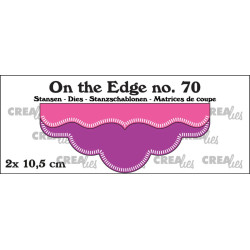 Crealies On the Edge Dies No. 70 10.5 cm with Little Stripes