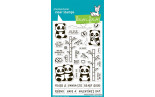 LAWN FAWN I Heart Pandas Clear Stamp