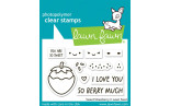 LAWN FAWN Sweet Strawberry Clear Stamp