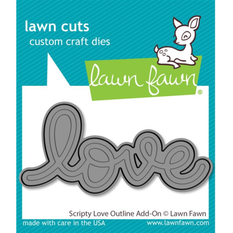 LAWN FAWN Scripty Love Add-On Cuts