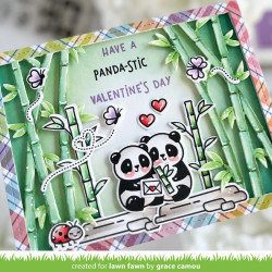 LAWN FAWN Bamboo Forest Backdrop: Landscape Cuts
