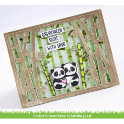 LAWN FAWN Bamboo Forest Backdrop: Landscape Cuts