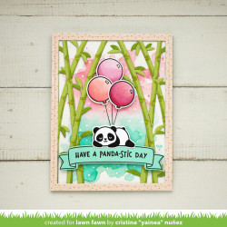 LAWN FAWN Bamboo Forest Backdrop: Portrait Cuts