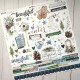 Simple Stories Simple Vintage Fresh Snow CARDSTOCK STICKERS 30x30cm