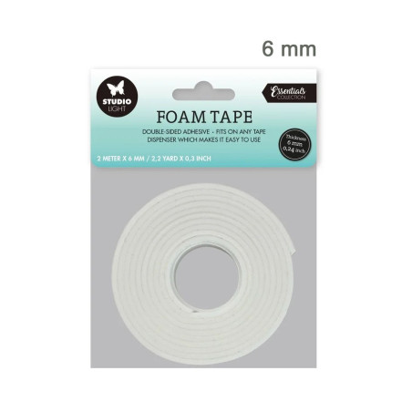 Nastro biadesivo spessorato 2mx6mmx6mm