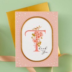Spellbinders Every Occasion Floral T and Sentiment Press Plate
