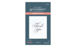 Spellbinders Copperplate Thank You Press Plate