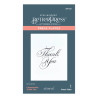 Spellbinders Copperplate Thank You Press Plate