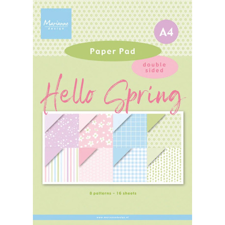 Marianne Design Paper Pad A4 Hello Spring