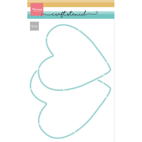 Marianne Design Craft Stencil 2 Hearts