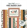 Echo Park Family Paper Pad 15x15cm
