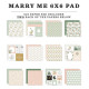 Echo Park Marry Me Paper Pad 15x15cm