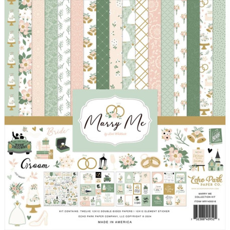 Echo Park Marry Me Collection Kit 30x30cm