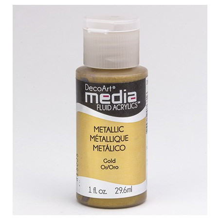 Mixed Media Acrylics Metallic Gold