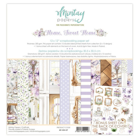 Mintay Papers Home Sweet Home Paper Pad 30x30cm