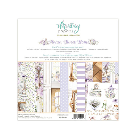 Mintay Papers Home Sweet Home Paper Pack 20x20cm