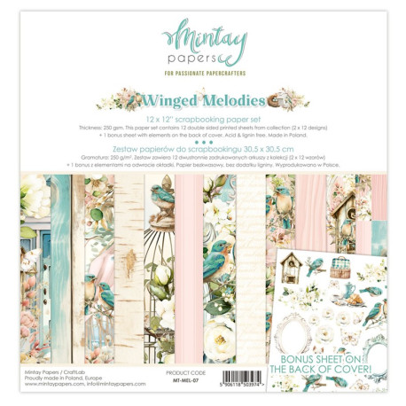 Mintay Papers Winged Melodies Paper Pad 30x30cm