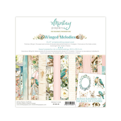 Mintay Papers Winged Melodies Paper Pack 20x20cm