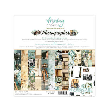 Mintay Papers Photographer Paper Pack 20x20cm