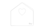 Mintay Basic Basic - House Card Base - White 5 pz