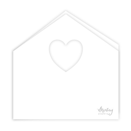 Mintay Basic Basic - House Card Base - White 5 pz