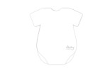 Mintay Baby Onesie Card Base - White 5 pz