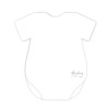 Mintay Baby Onesie Card Base - White 5 pz