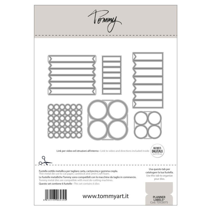 Tommy Fustella Planner Labels - contenuti scaricabili