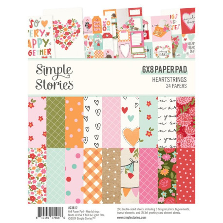 Simple Stories Heartstrings Paper Pad 15x20cm