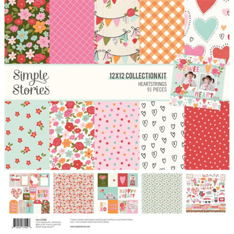 Simple Stories Heartstrings Collection Kit 30x30cm