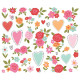 Simple Stories Heartstrings Floral Bits & Pieces 41pz