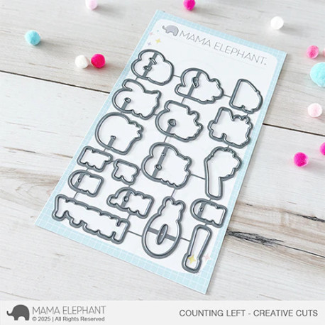 Mama Elephant Counting Left CREATIVE CUTS