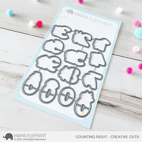 Mama Elephant Counting Right CREATIVE CUTS