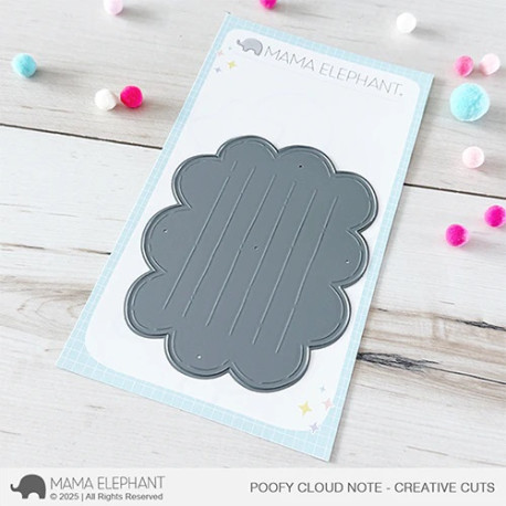 Mama Elephant Poofy Cloud Note CREATIVE CUTS