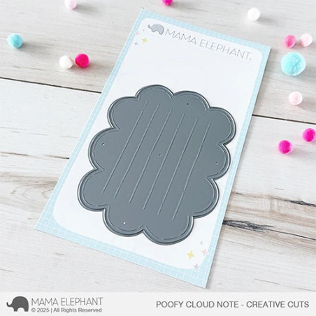 Mama Elephant Poofy Cloud Note CREATIVE CUTS