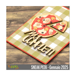 YupplaCraft Legnetti Frasi "pizza e amore"
