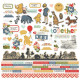 Simple Stories Say Cheese Classic Pooh Cardstock Stickers 30x30cm