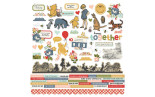 Simple Stories Say Cheese Classic Pooh Cardstock Stickers 30x30cm