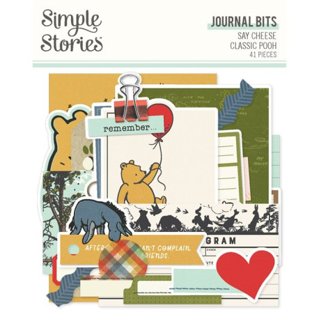 Simple Stories Say Cheese Classic Pooh Journal Bits & Pieces 41pz