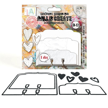 Aall&Create Cutting Dies Dotted Love 82