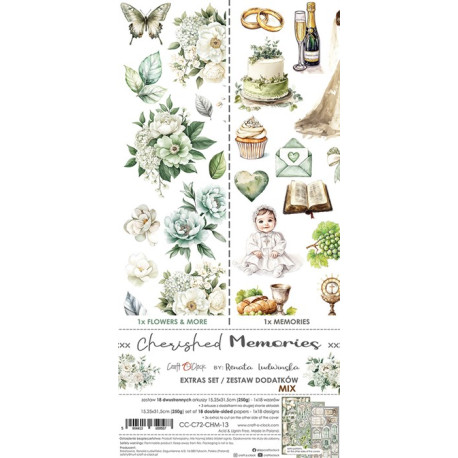 Craft o' Clock Cherished Memories Extras to Cut MIX 15,75x30,5cm