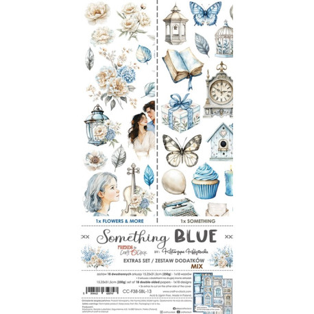 Craft o' Clock Something Blue Extras to Cut MIX 15,75x30,5cm