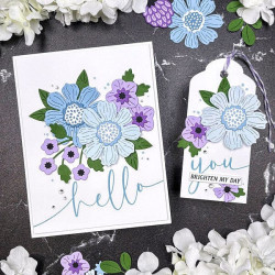Spellbinders Sweeping Script Sentiments Press Plates