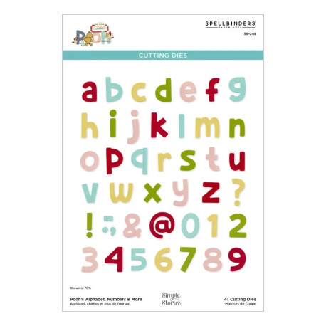 Spellbinders Pooh's Alphabet, Numbers & More Etched Dies