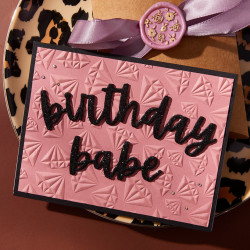 Spellbinders Born to Sparkle 3D Embossing Folder